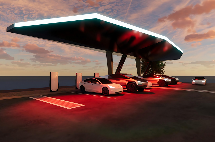 Tesla показала &laquo;инопланетную&raquo; зарядную стацию Supercharger