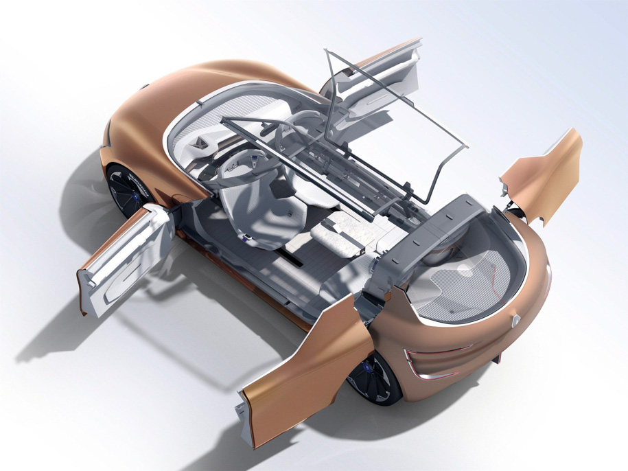 Первый Renault Symbioz был обычным концепт-каром, но имел более продвинутую систему трансформации салона для режима автопилота. Что-то подобное нас и ждет в будущем. 