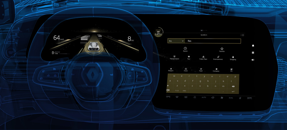 Изображение на двух правых дисплеях можно настраивать под себя