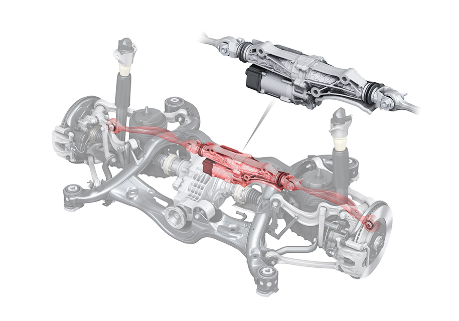Как и некоторые соплатформенники, Audi A7 в качестве опции предлагает активные стабилизаторы с электромоторами, работающими от 48-вольтовой бортовой сети. А вот хитрое шасси, умеющее самостоятельно задирать колеса, пока так и остается эксклюзивом старшей A8. Невелика потеря: судя по первым тестам, работает это дело так себе.