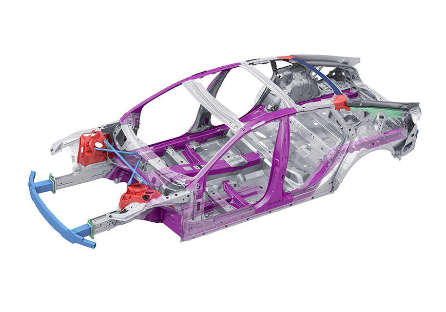 В структуре кузова используется больший процент сверхвысокопрочных сталей, чем раньше, в результате чего жесткоть на кручение возросла на 10 процентов.