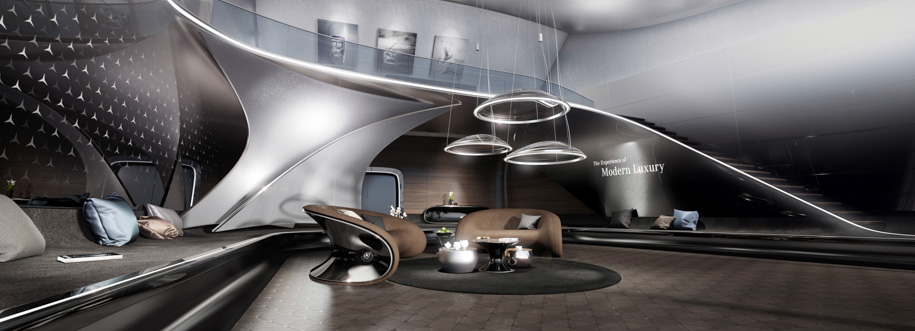 А это — самое ядро, стиль Mercedes-Benz, приложенный к дизайну интерьера