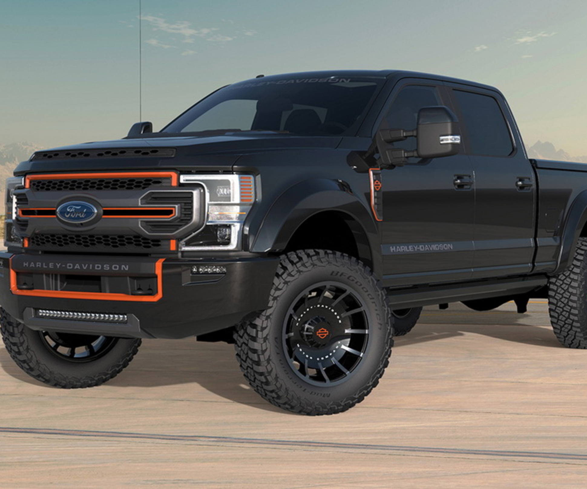 Тяжелый пикап Ford F-250 обзавёлся спецверсией Harley-Davidson — Motor