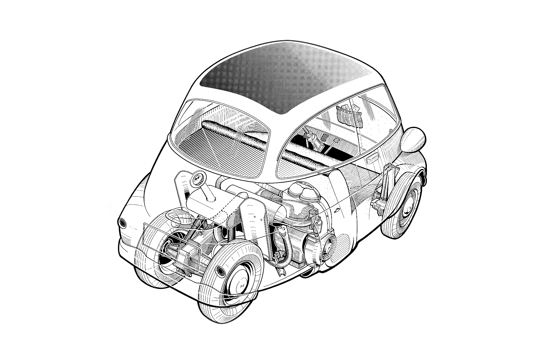 12 лошадиных сил, лобовое стекло на единственной двери и самый  неагрессивный дизайн в истории BMW — легендарная Isetta празднует 65 лет —  Читальный зал — Motor