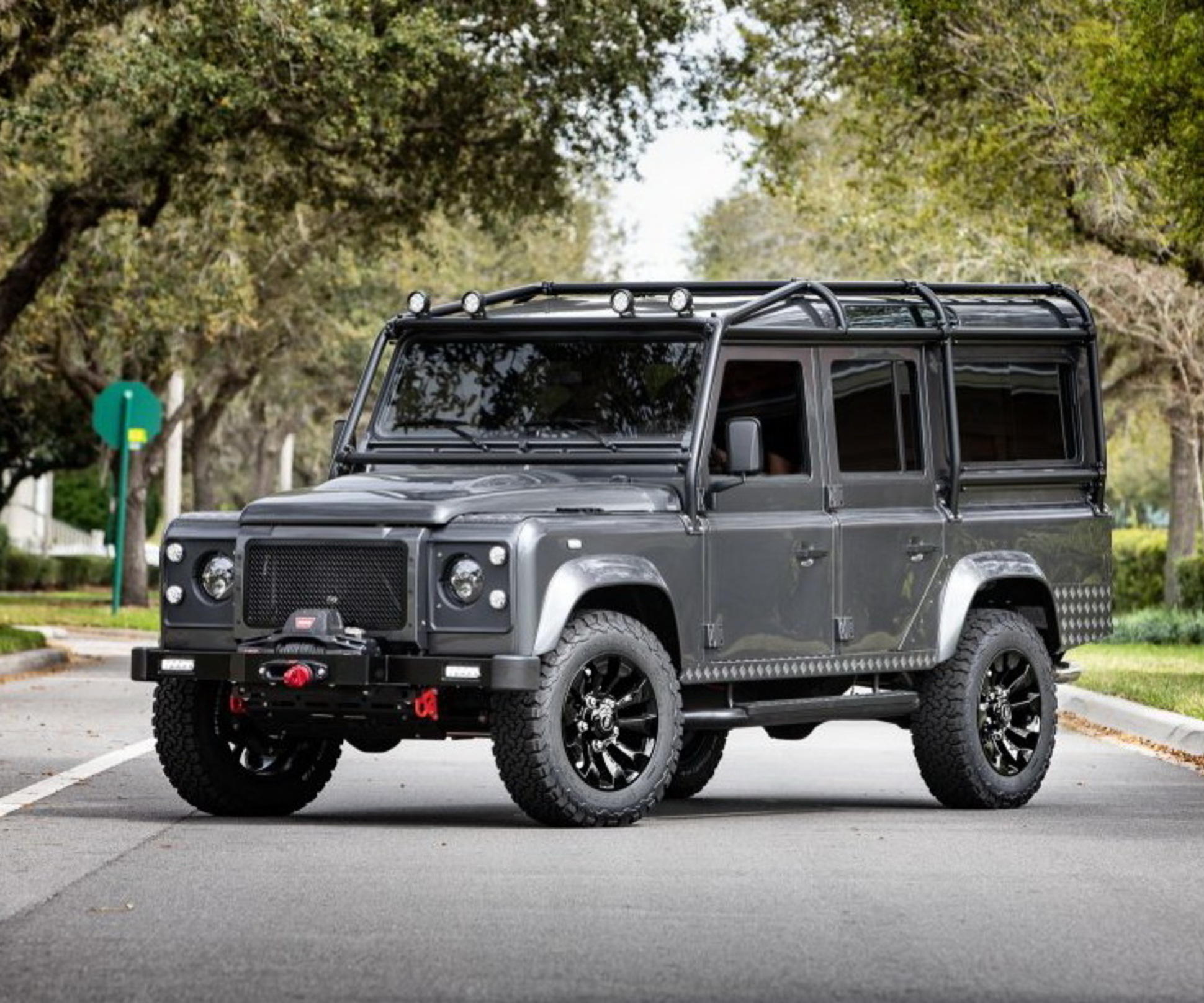 Highly-Modified Land Rover Defender 90 Owned by Jenson Button Is