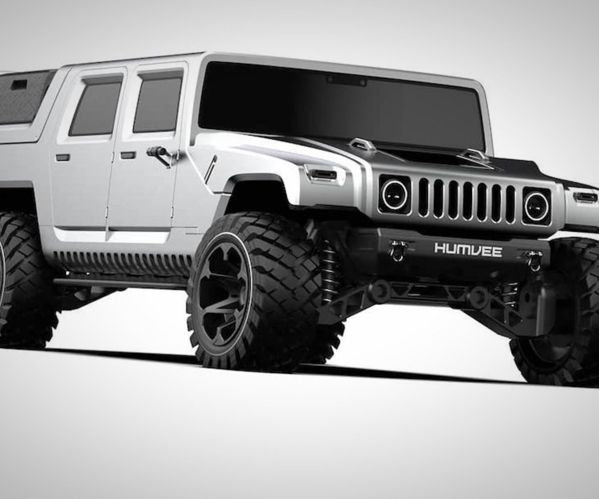 Посмотрите, как бы мог выглядеть электрический Hummer H1 — Motor