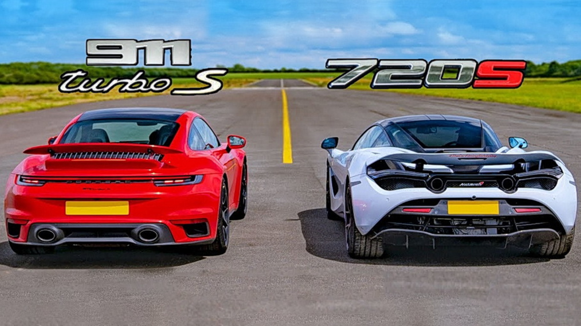 Видео: новый Porsche 911 Turbo S и McLaren 720S сразились в дрэге — Motor