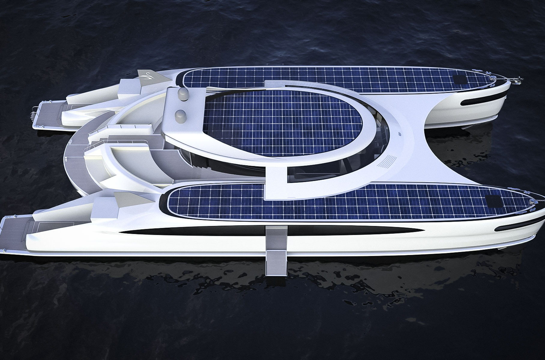 Посмотрите на 25-метровый катамаран-амфибию с Tesla на борту за 30 миллионов долларов