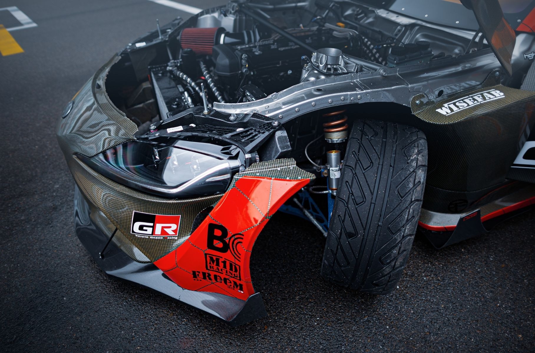1015 л.с. и кузов из карбон-кевлара: в России построили гоночную Toyota GR Supra для дрифта
