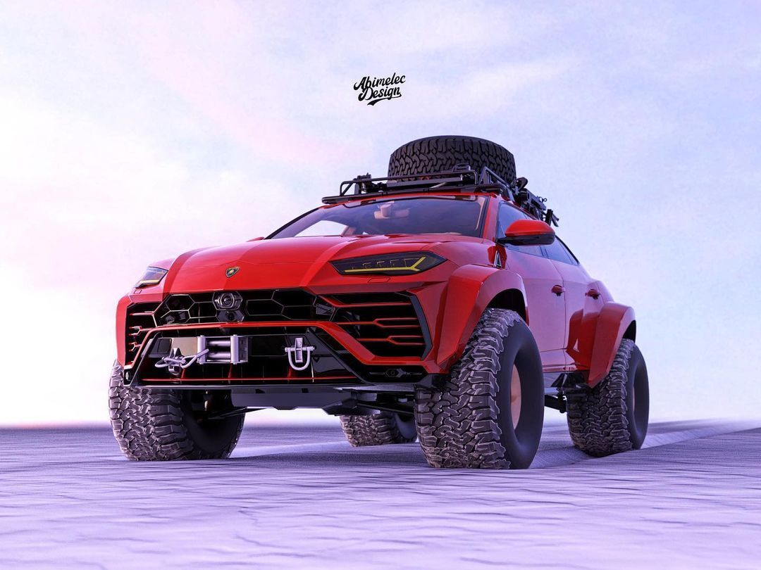 Посмотрите на Lamborghini Urus, «переделанный» в вездеход для Арктики