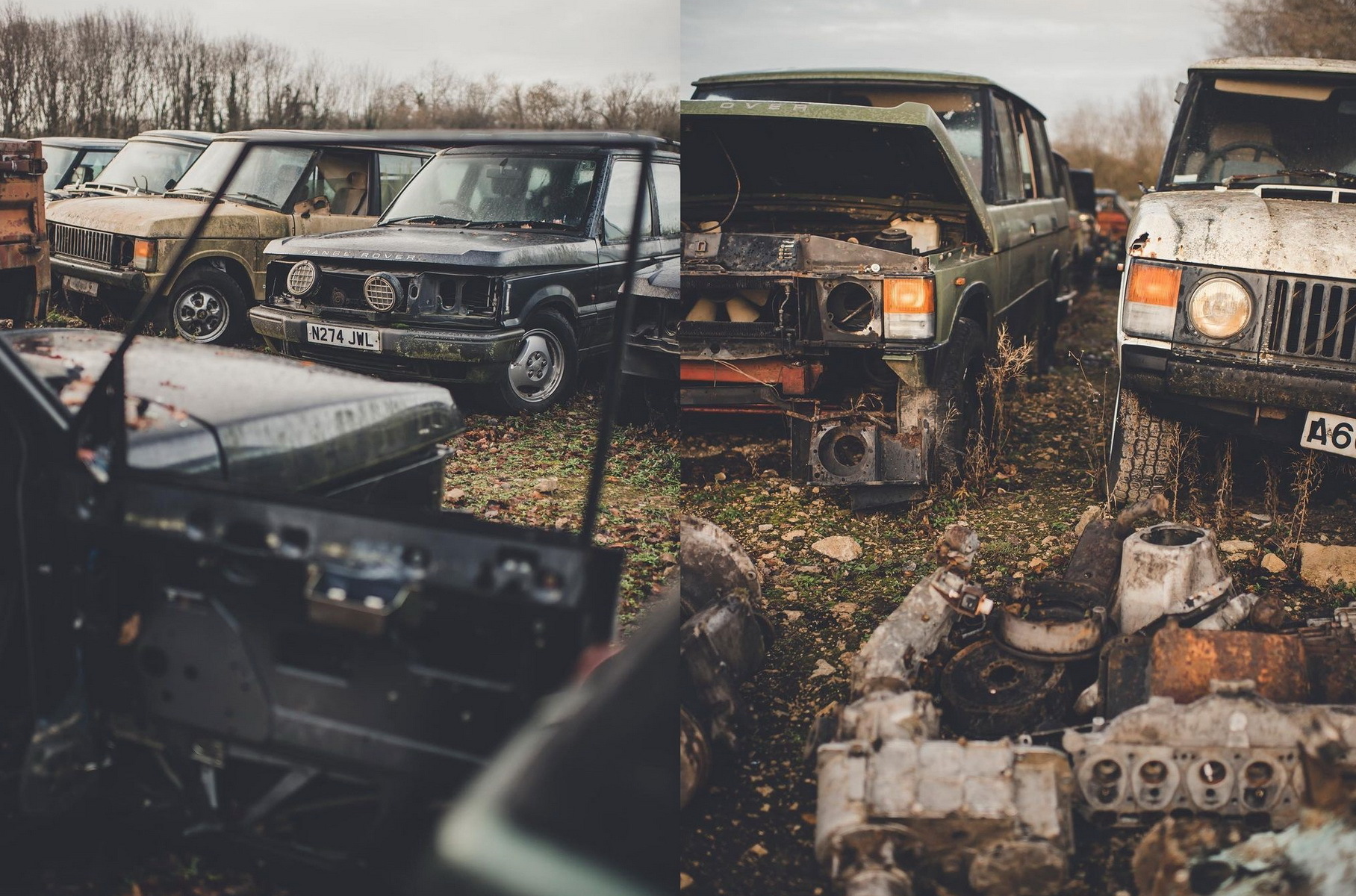 Посмотрите на огромное кладбище внедорожников Range Rover