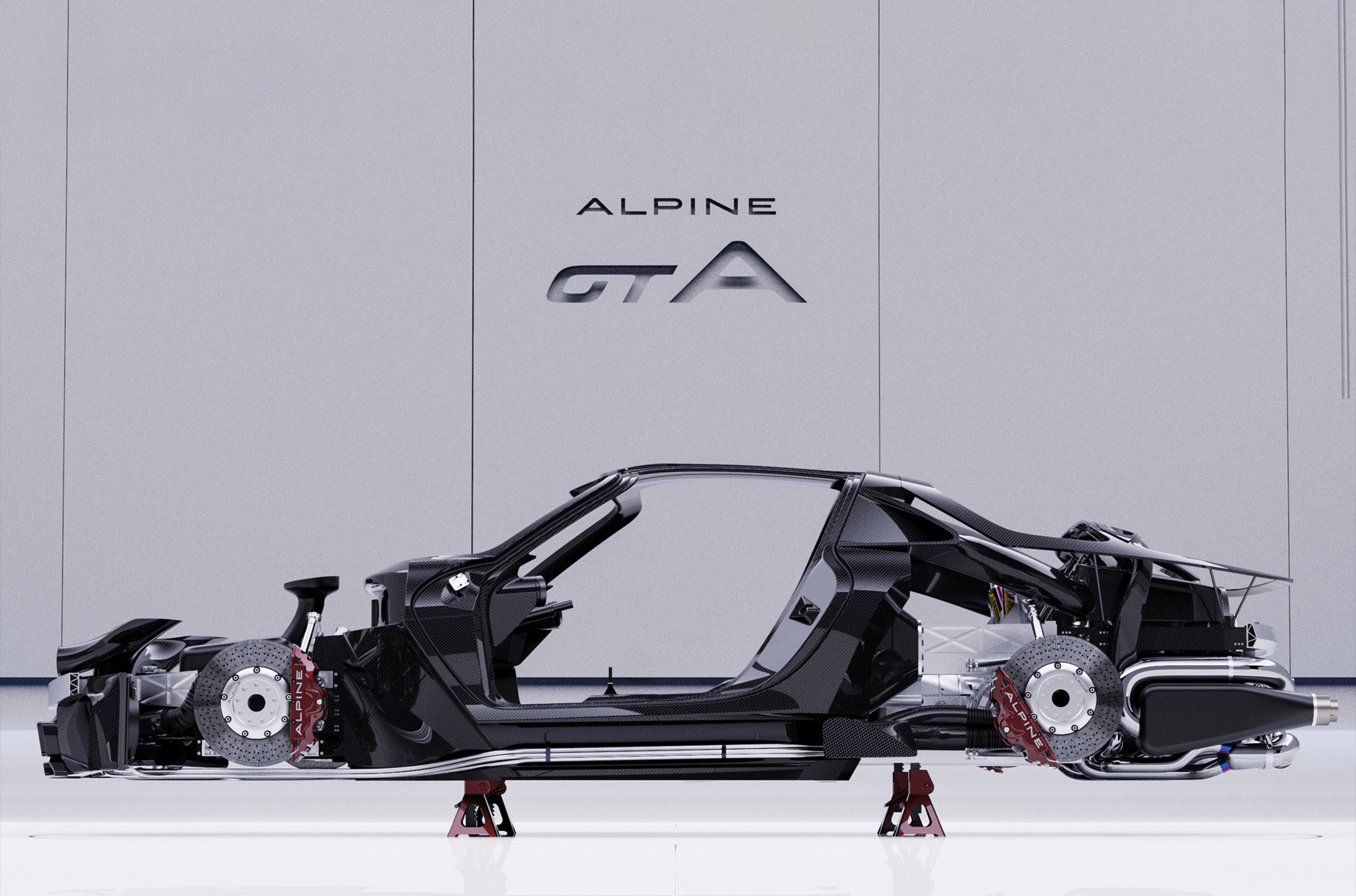 Посмотрите на спорткар Alpine от россйиского дизайнера