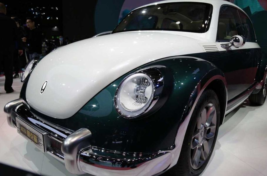 В Китае дебютировал электрокар в стиле Volkswagen Beetle