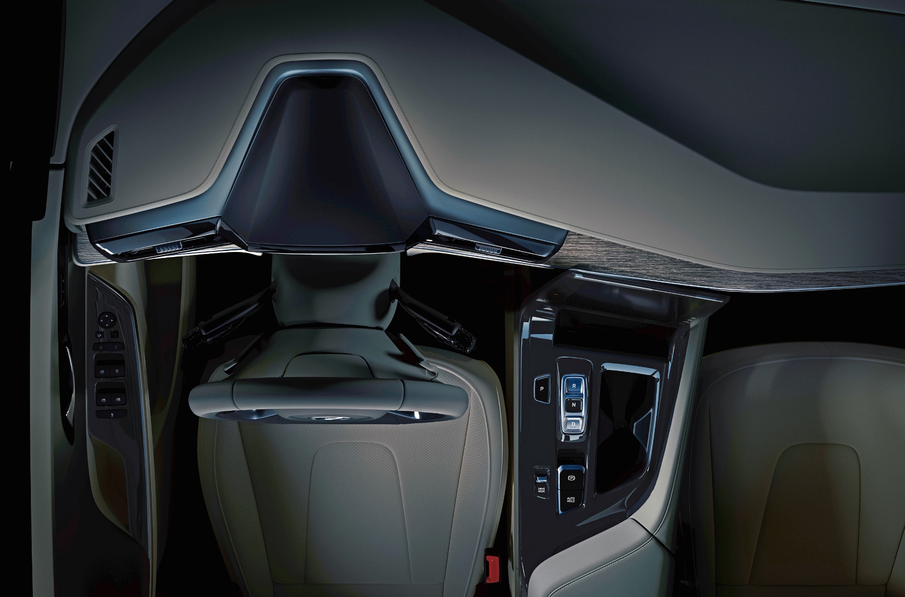 Большой планшет и «капитанские» кресла: раскрыт салон нового минивэна Hyundai
