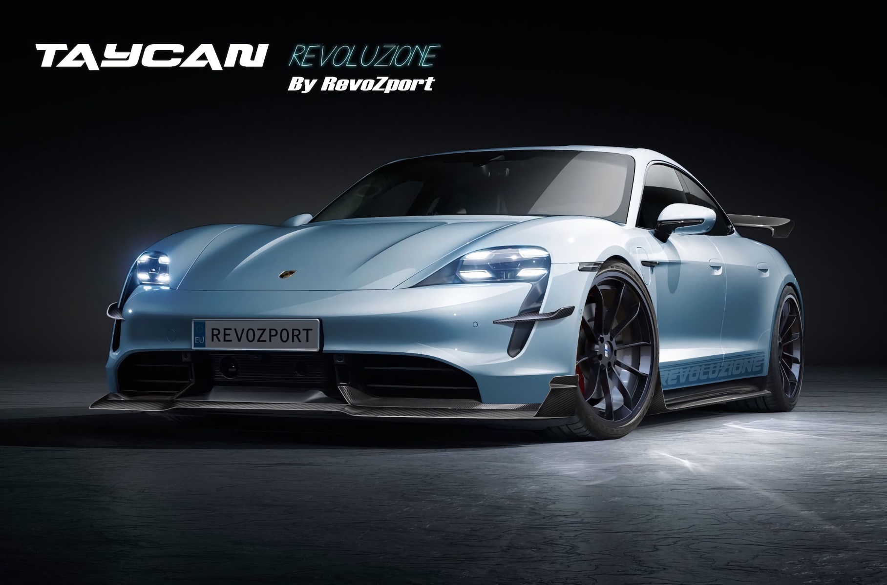 Porsche Taycan получил «злой» обвес в стиле GT3 RS