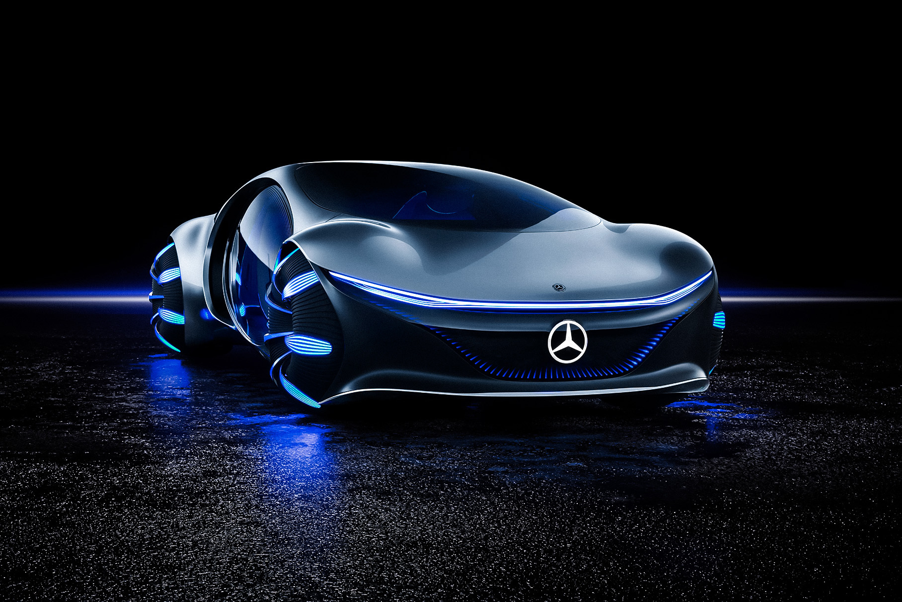 Электрокар Mercedes-Benz Vision AVTR научился читать мысли — Motor