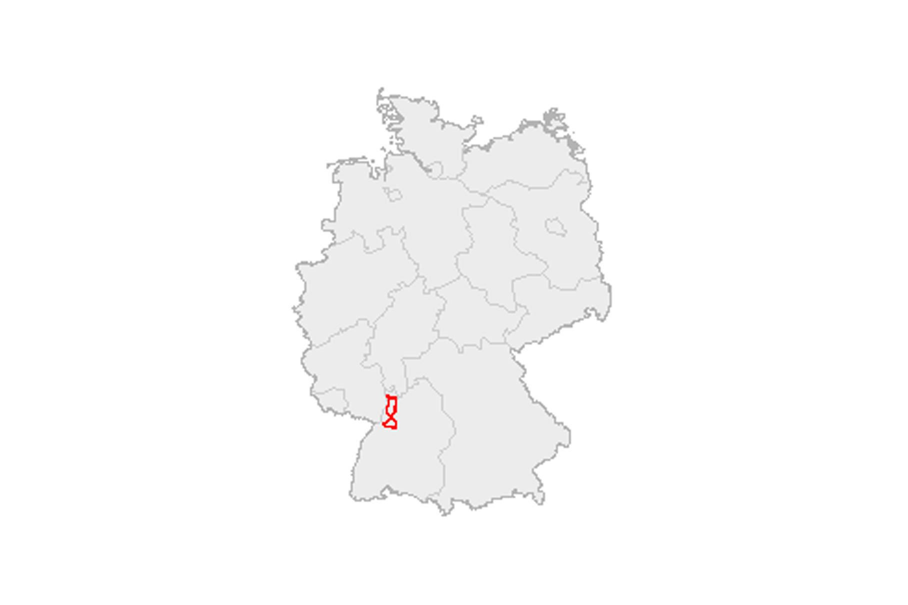 Вот так скромно выглядит путь Берты Бенц на карте Германии. Тем не менее, в конце XIX века это было целое путешествие