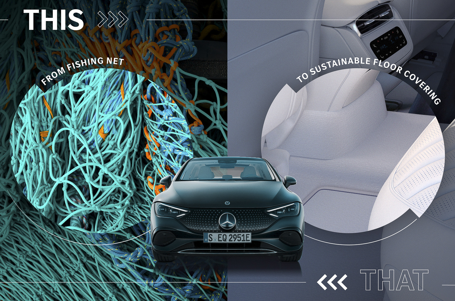 Новые Mercedes-Benz будут на 40% состоять из переработанных материалов