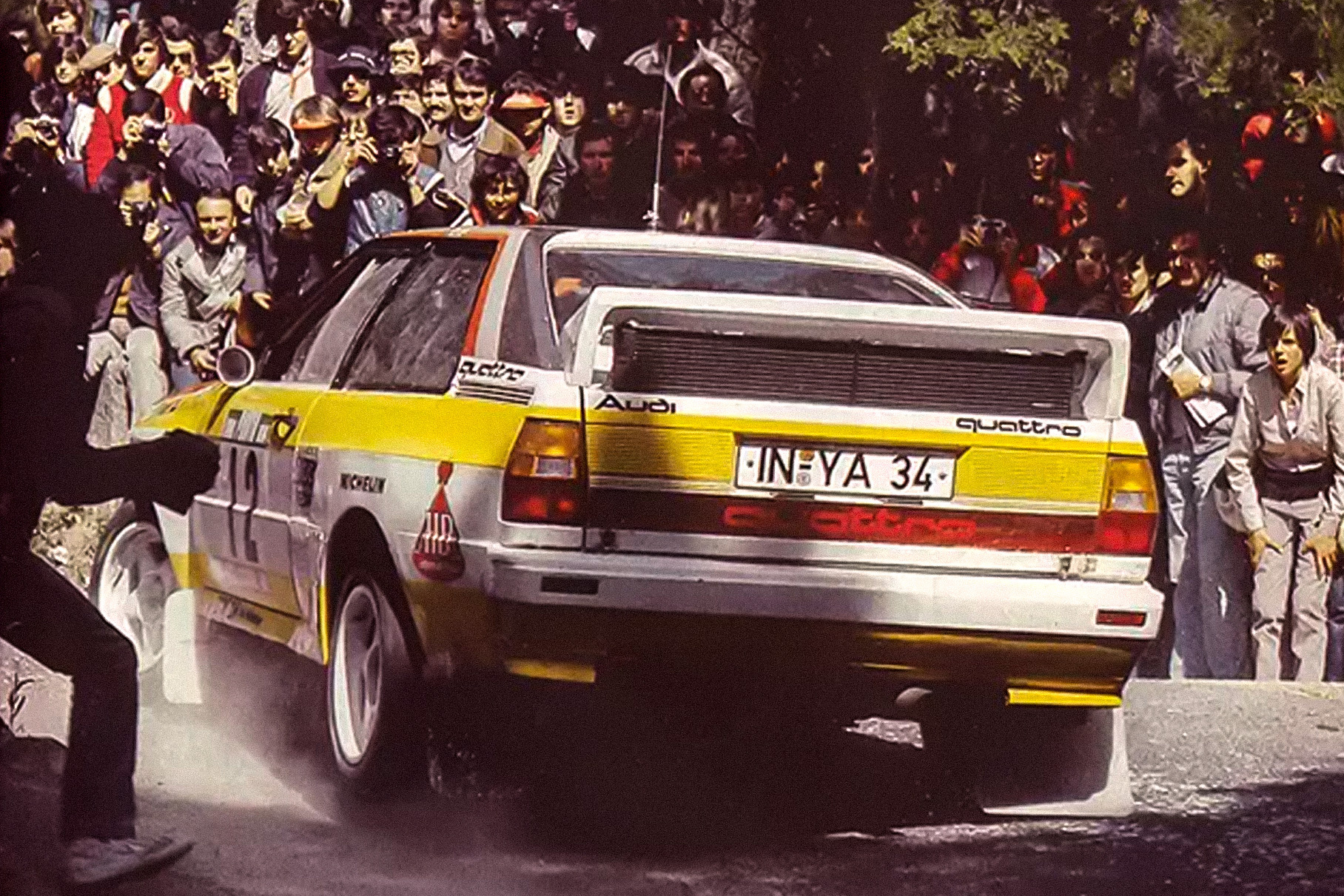 В 1983 и 1984 году чемпионский титул уже завоевывали гонщики на Audi quattro