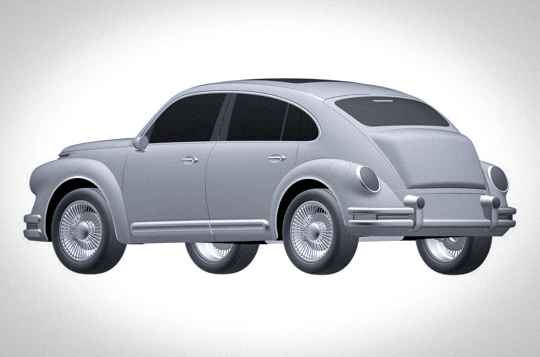 В Китае запатентовали дизайн клона классического Volkswagen Beetle