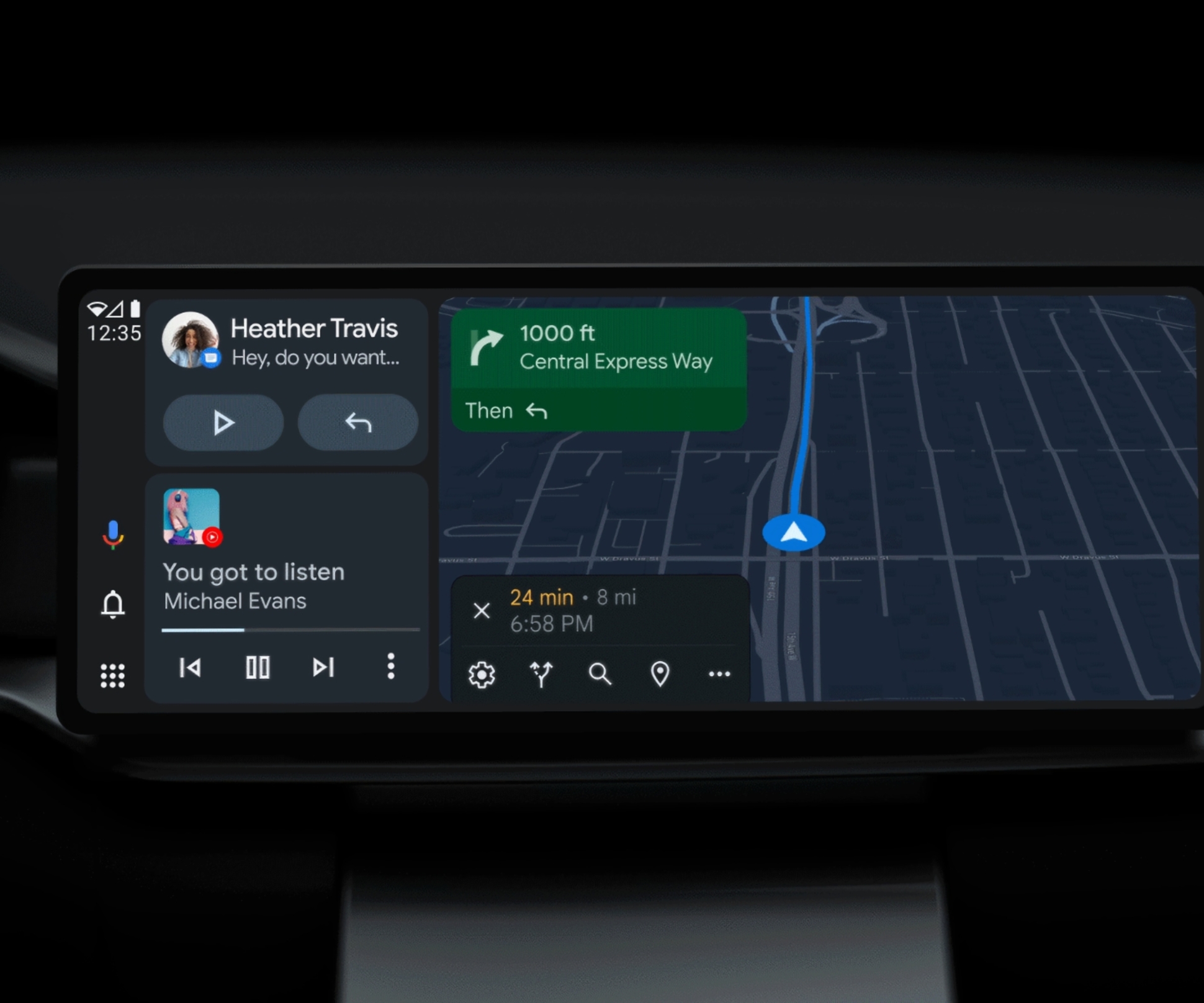 Android Auto научится подстраиваться под размеры дисплея — Motor