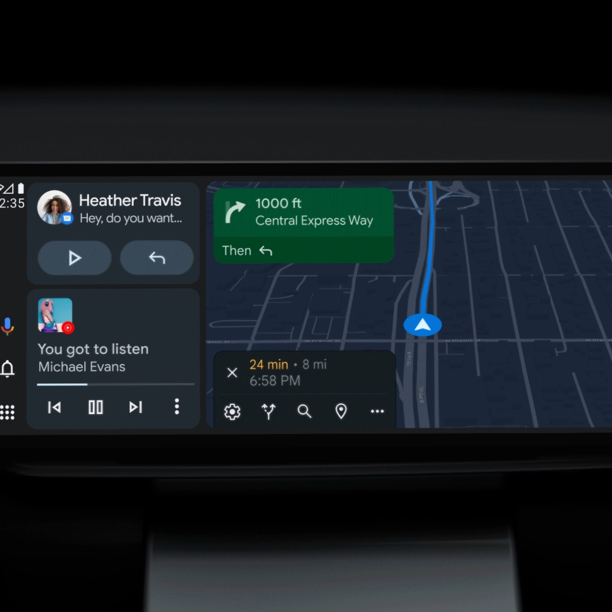 Android Auto научится подстраиваться под размеры дисплея — Motor