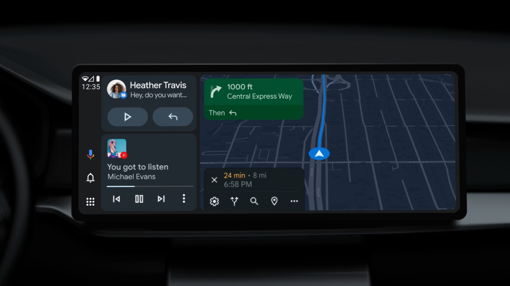 Android Auto научится подстраиваться под размеры дисплея — Motor