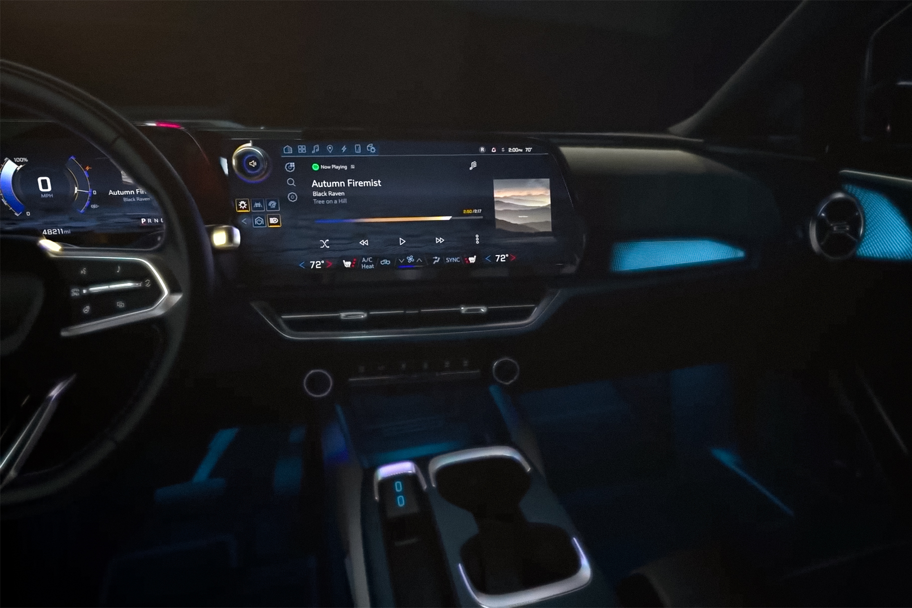 Огромный экран и мерцающая подсветка: раскрыт салон недорогого Chevrolet Equinox