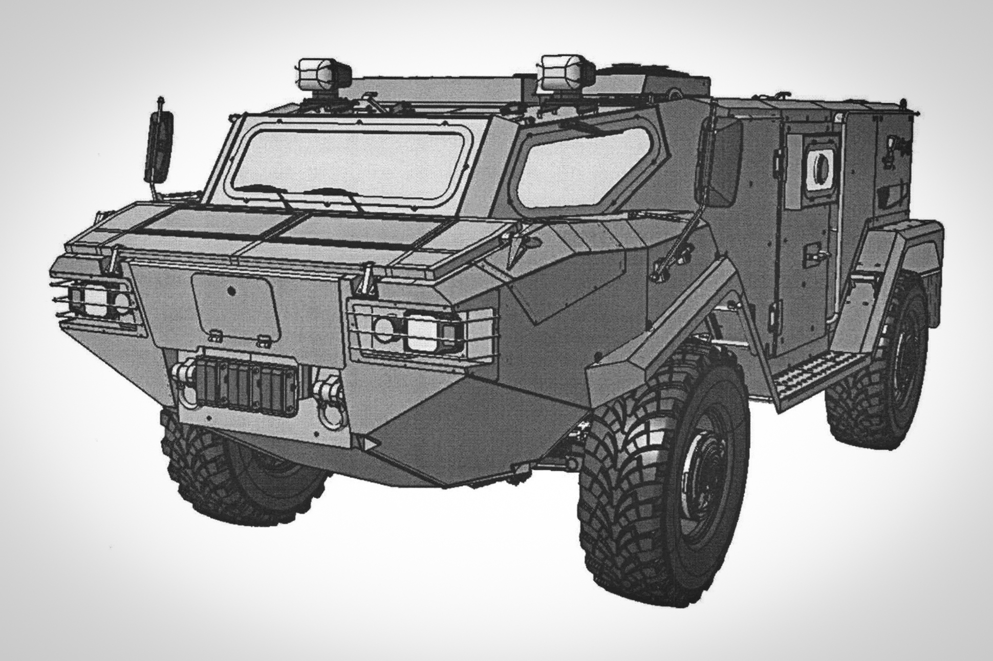 В России появится новый полноприводный военный броневик — Motor