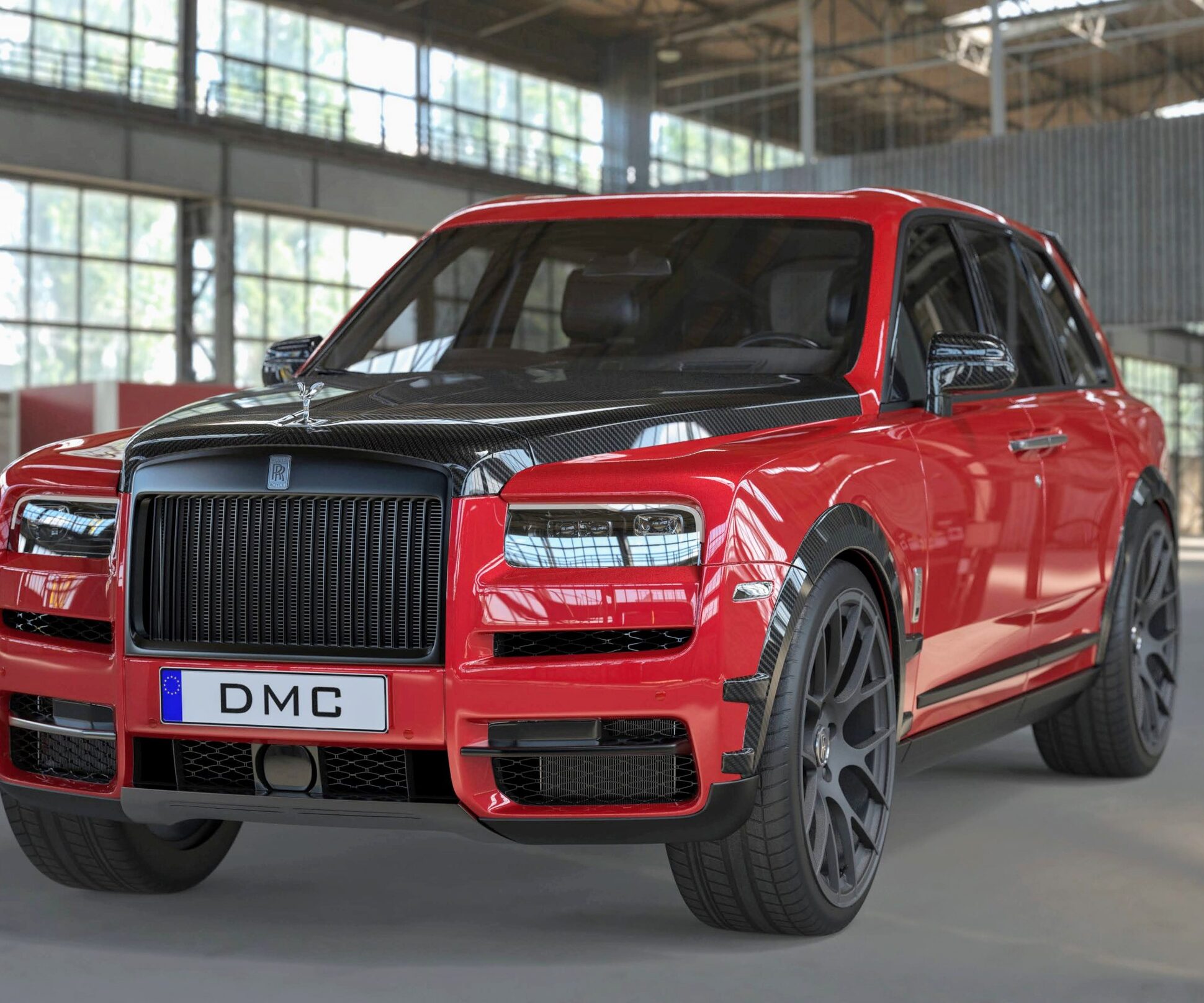 red rolls royce suv