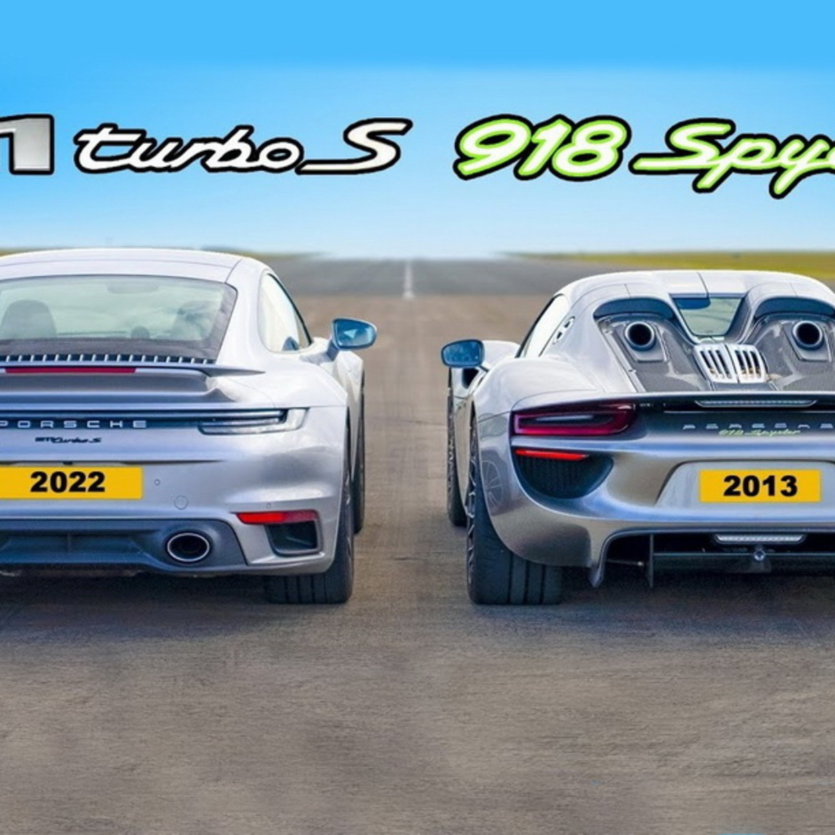 Дрэг-гонка: супергибрид Porsche 918 Spyder против 911 Turbo S — Motor