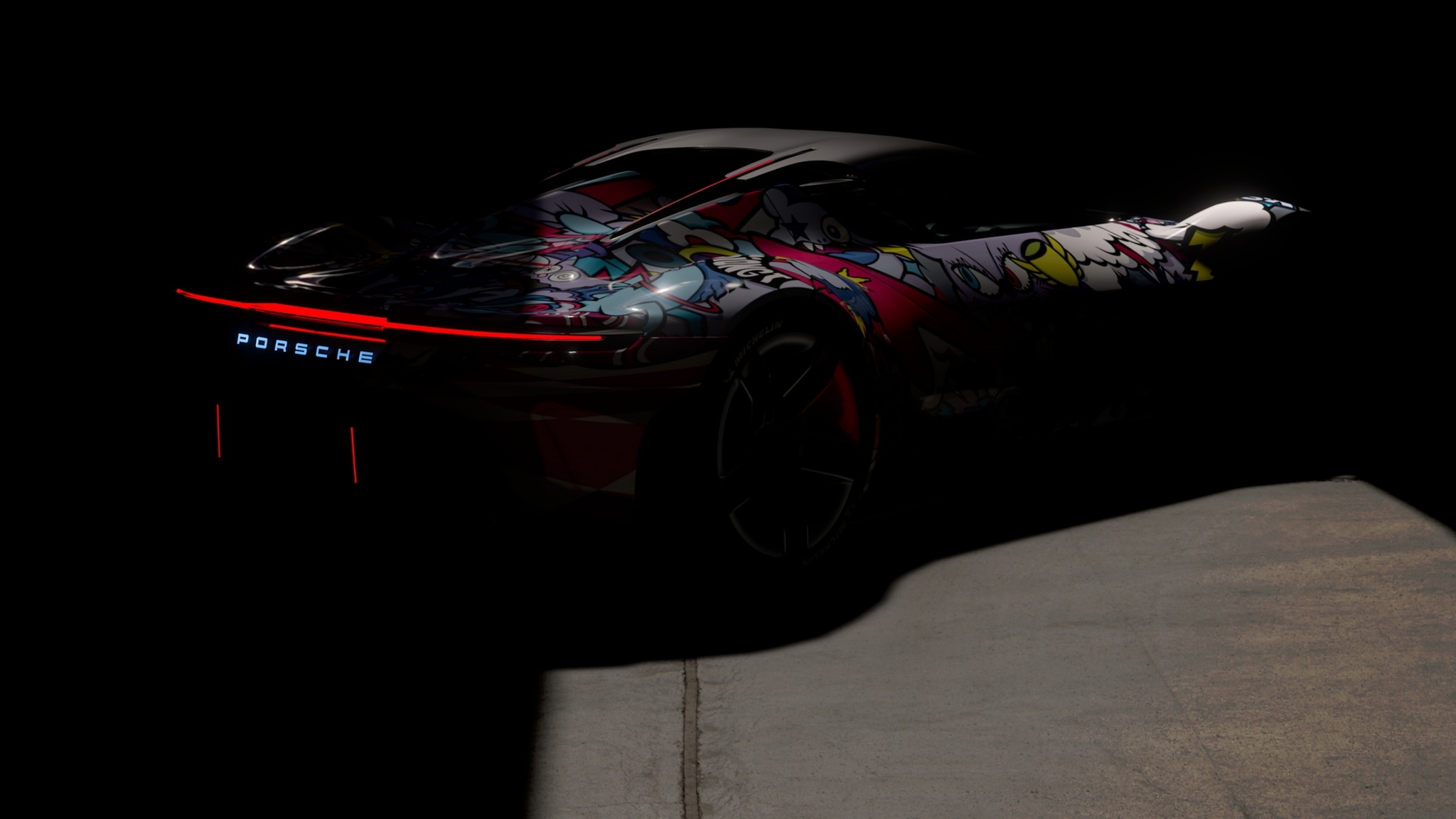 Porsche превратит виртуальный гиперкар в арт-кар