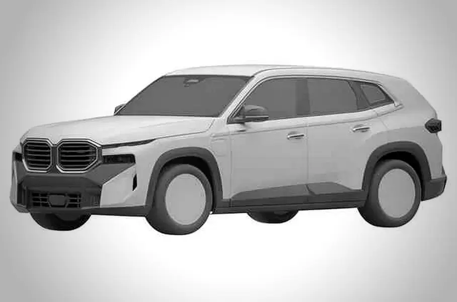 Патентные изображения серийного BMW XM