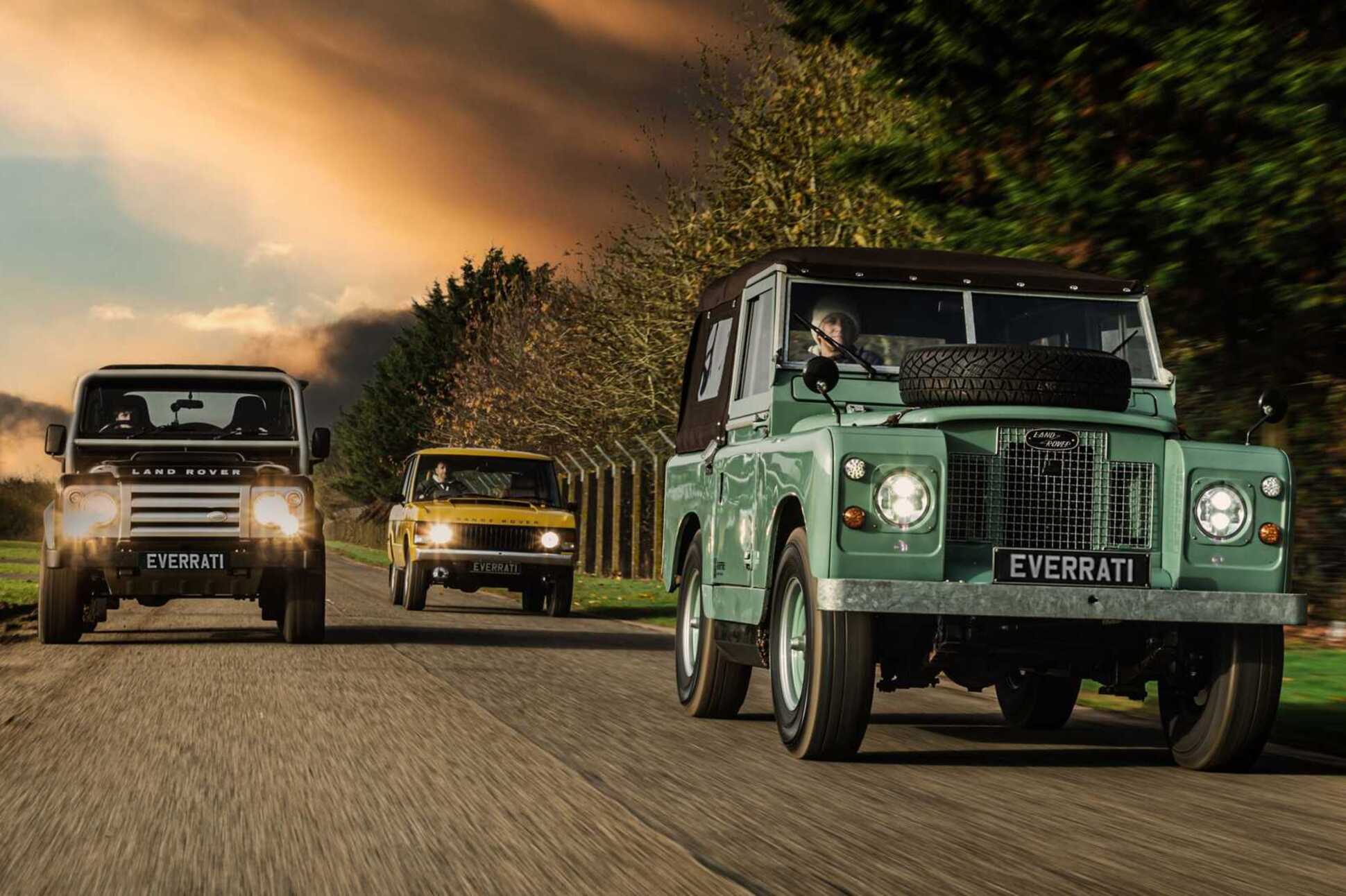 Everrati показала электрокары на базе классических Range Rover и Land Rover  Defender — Motor