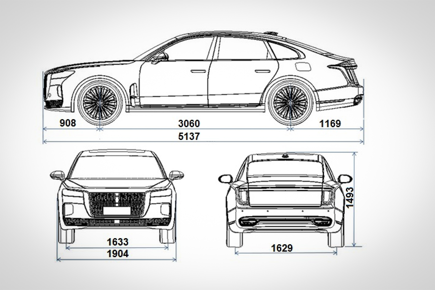 Роскошный китайский седан Hongqi H9 стал на шаг ближе к появлению в России  — Motor