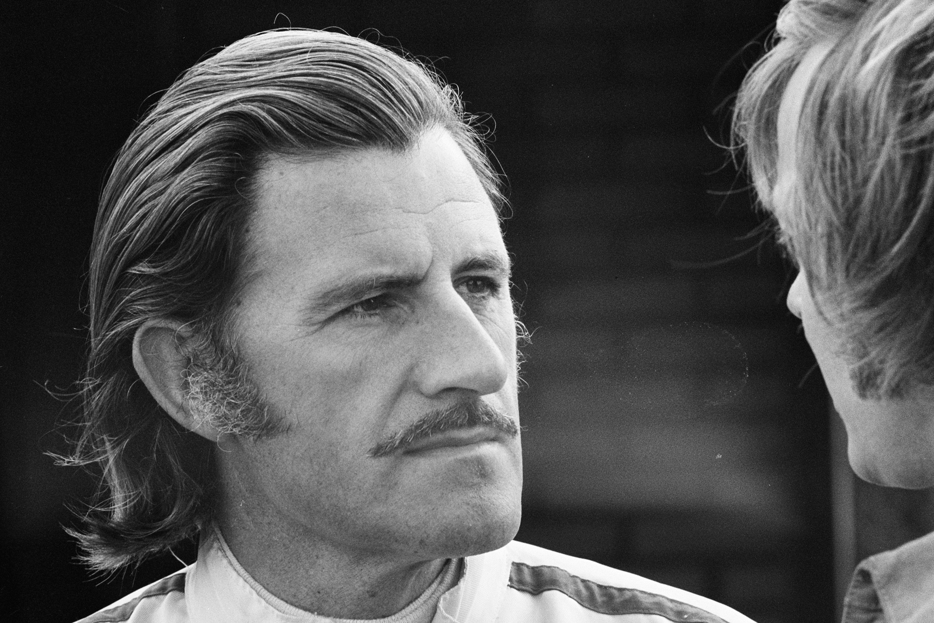 Грэм Хилл во время Гран-при Нидерландов, 1971 год