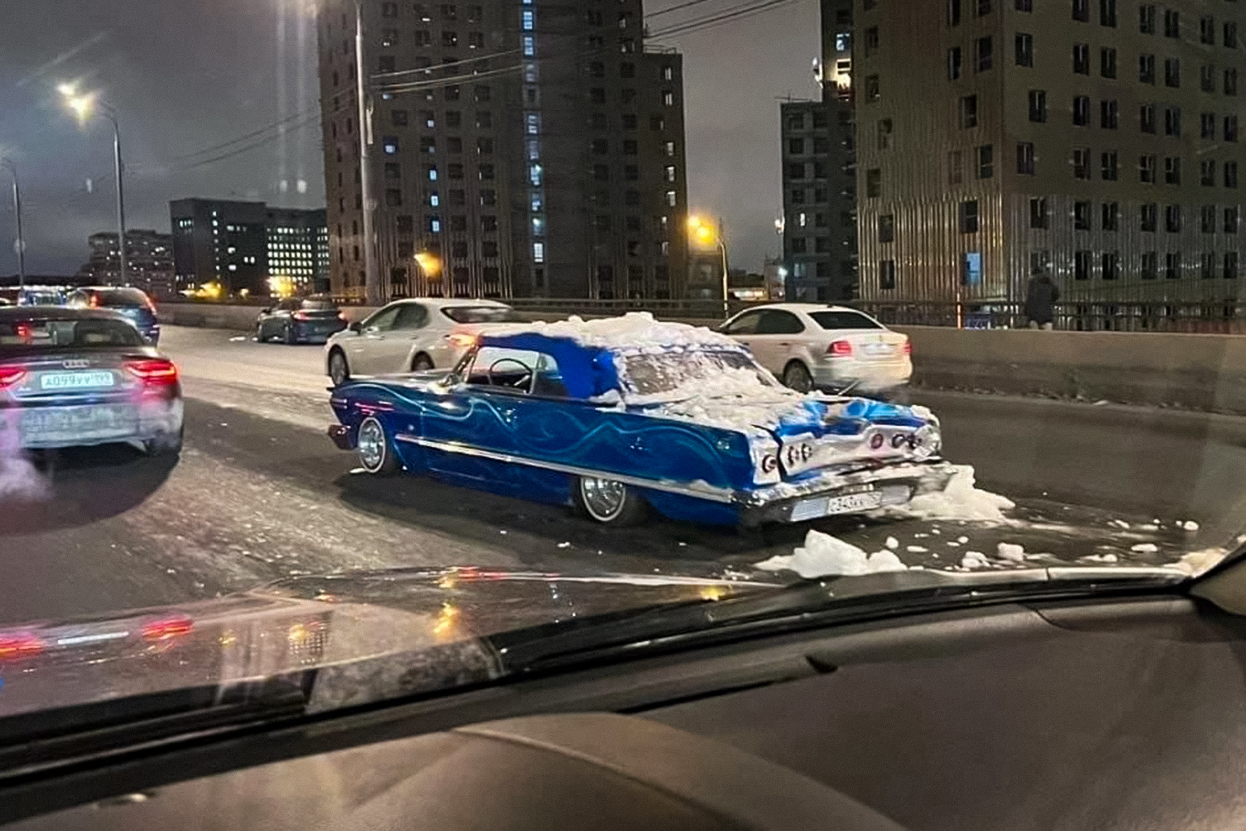 Культовый Chevrolet Impala начала 70-х годов разбили в Москве — Motor