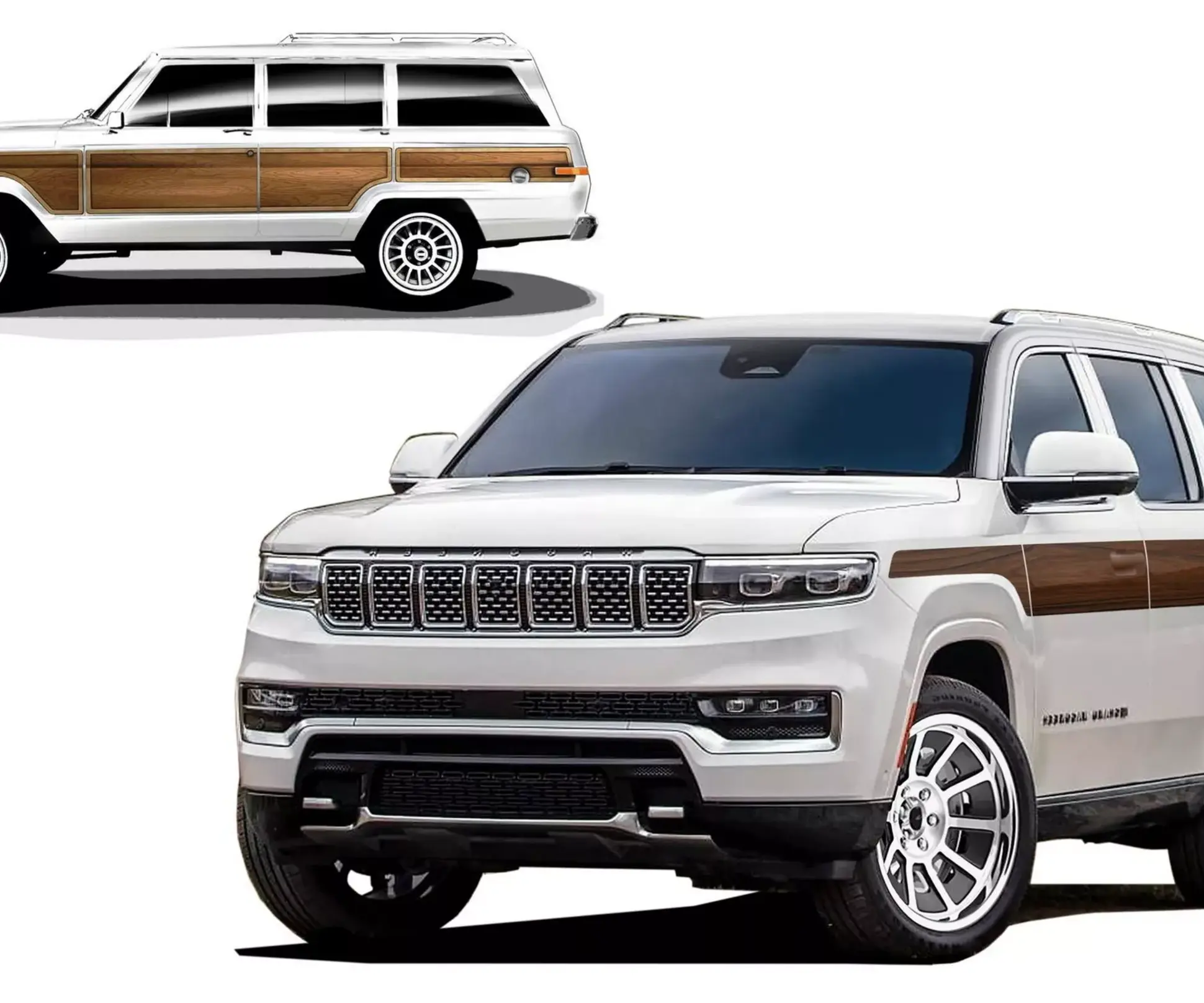 Jeep Grand Wagoneer получил роскошную версию с нарисованным на кузове  деревом — Motor