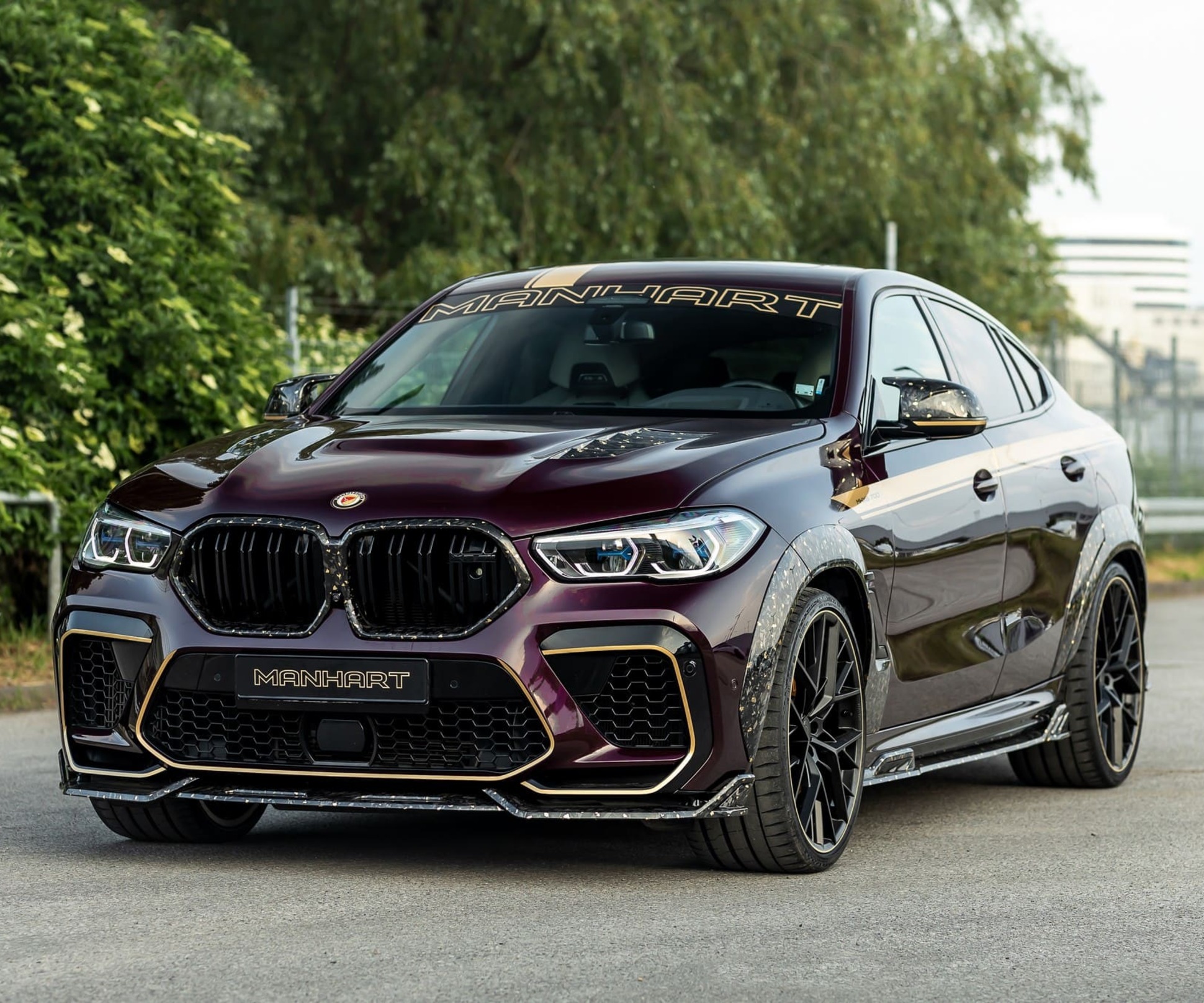 BMW X6 M украсили эксклюзивным обвесом из карбона с настоящим золотом —  Motor