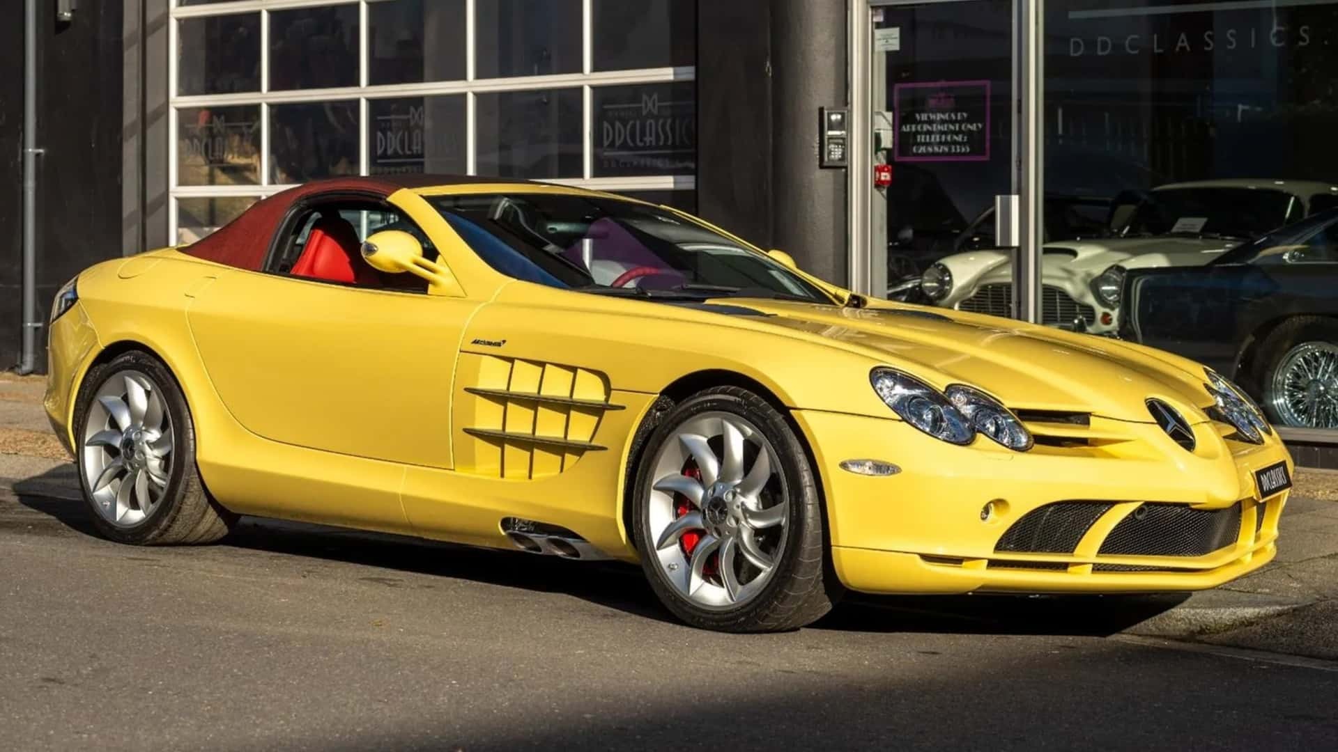 Единственный жёлтый Mercedes-Benz SLR McLaren Roadster выставили на продажу  — Motor