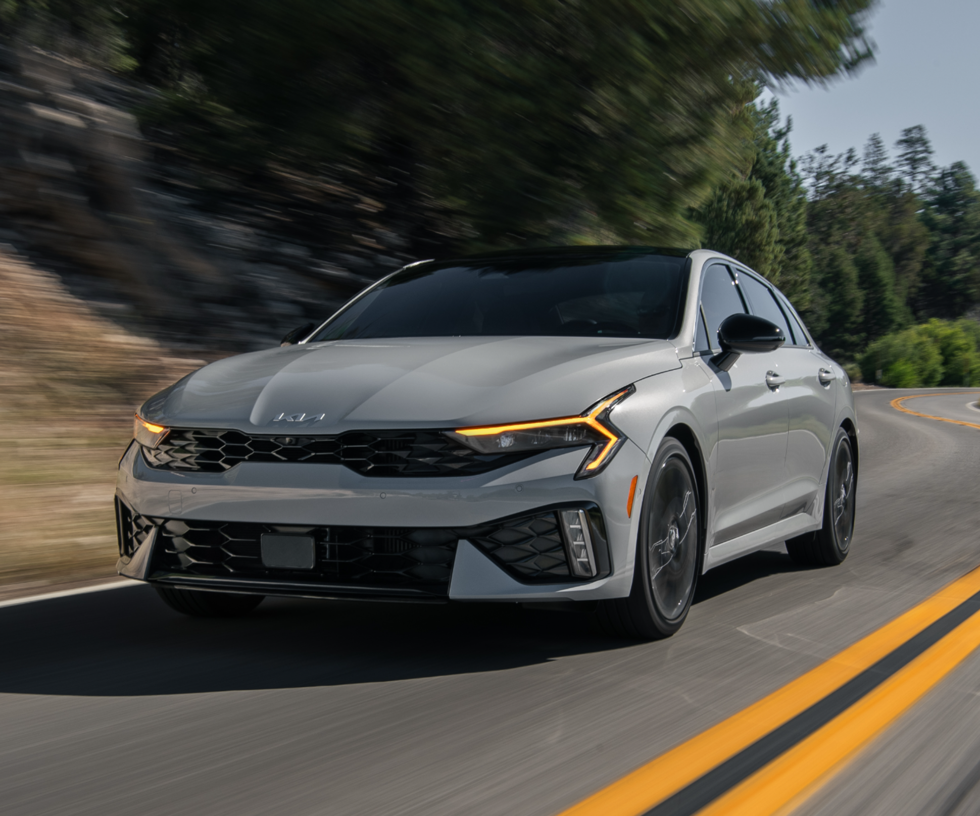 Киа к5 Серая