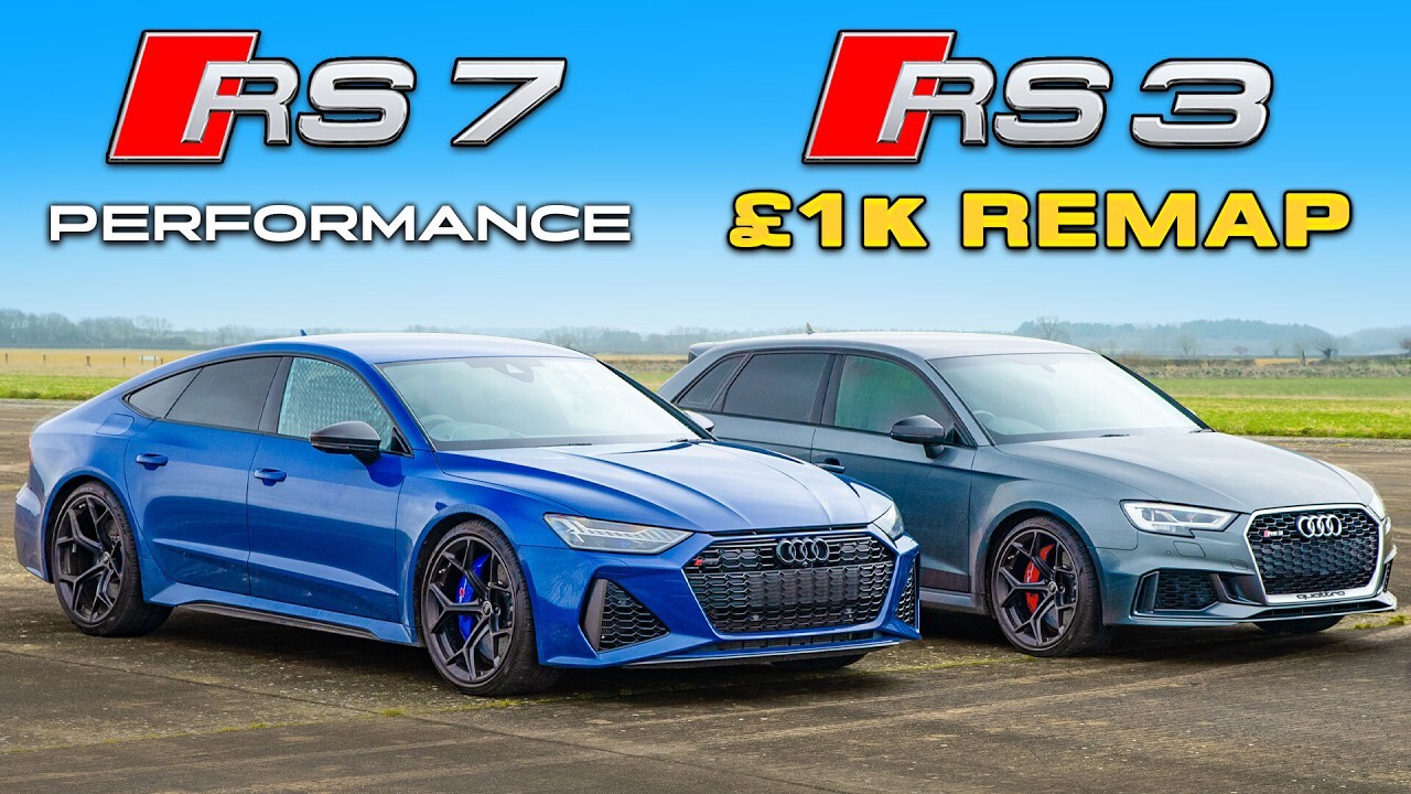 Доработанный хэтчбек Audi RS 3 бросил вызов стоковой Audi RS 7 Performance