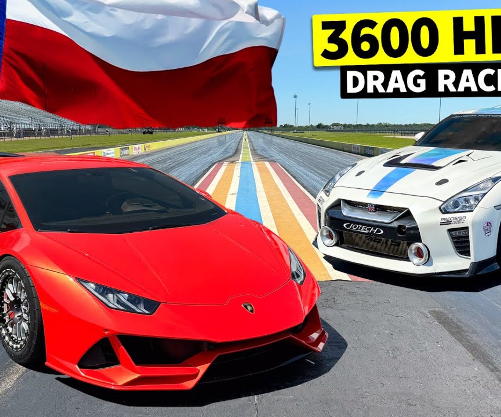 Видео: Nissan GT-R и Lamborghini Huracan сразились в дуэли — Motor