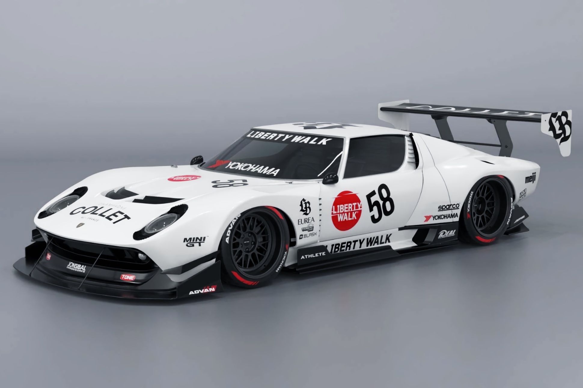 Lamborghini Miura получили дикий обвес от легендарных японских