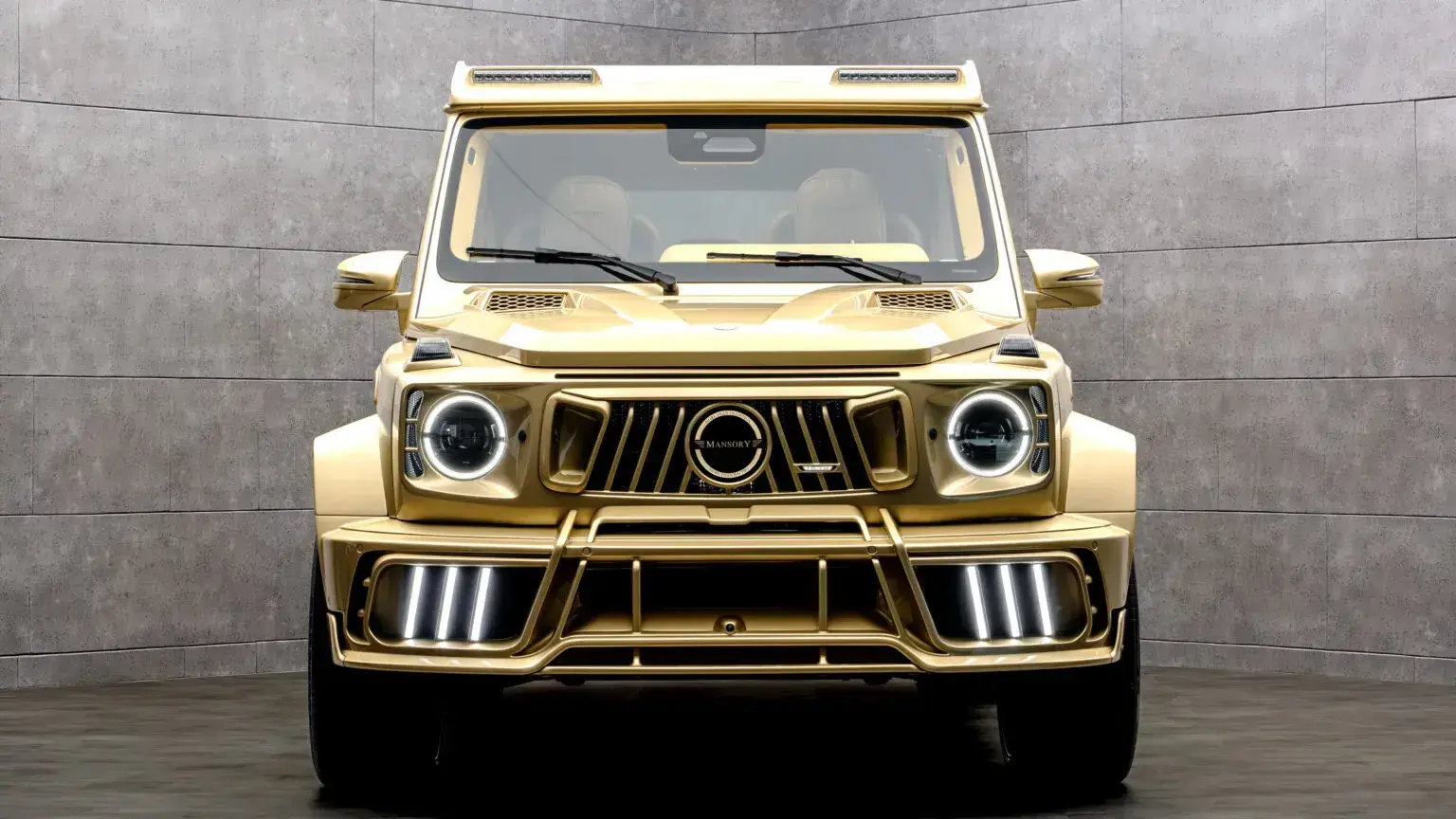 Mansory выпустил золотой Mercedes G-Class с мощным мотором