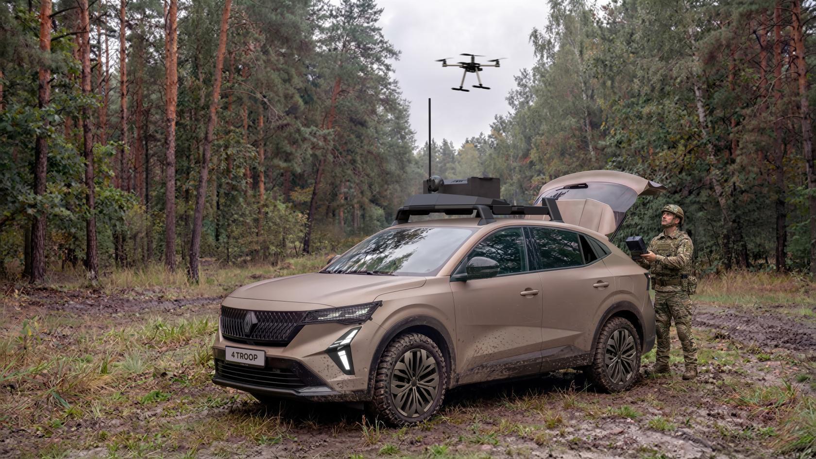 Renault представила в Париже автомобиль для контроля БПЛА
