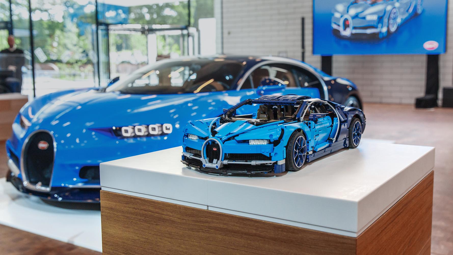 Bugatti Chiron Porsche 911 GT3 RS Lego Motor