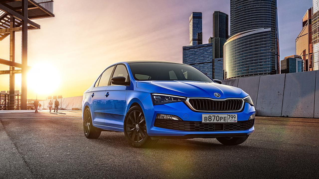 Новая skoda белая