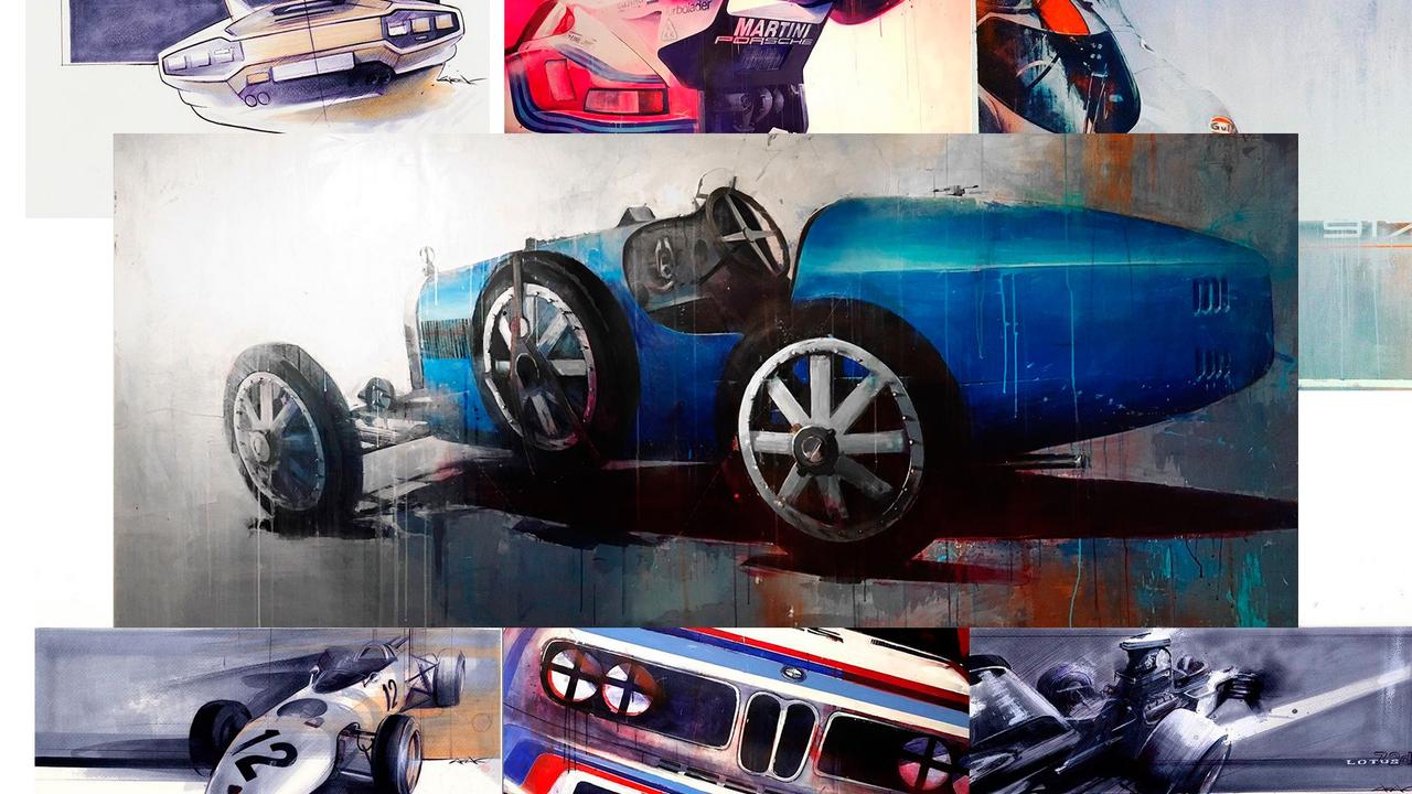 Самолеты, классические спорткары и гоночные машины кисти Матеуша Вовка ...