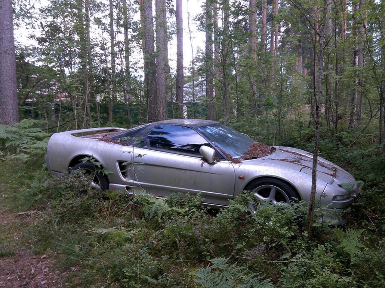 В питерском лесу нашли брошенную Honda NSX — Motor